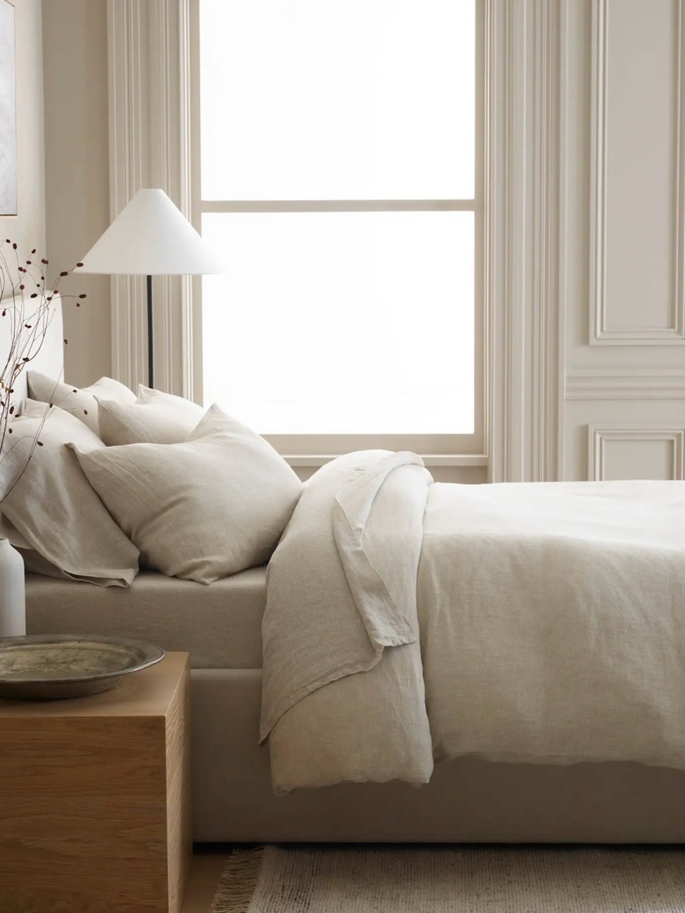 NEW Quince European Linen Chambray Duvet Cover, Twin (Natural)